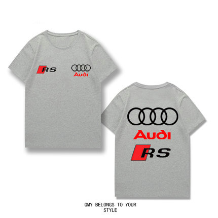 T-shirt Audi RS Imprimé Col Rond Homme Manches Courtes